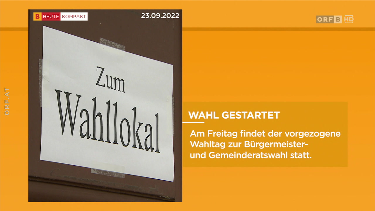 Burgenland Heute Kompakt Vom 23.09.2022 Um 16:57 Uhr – ORF-TVthek