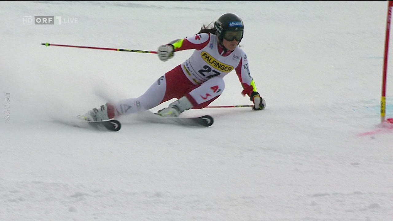 2. DG Franziska Gritsch (AUT) SkiweltcupRTL Damen 2. Durchgang aus