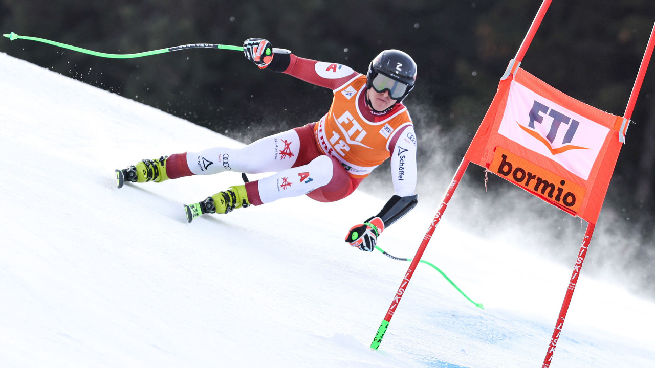 Raphael Haaser wird in Bormio Zweiter