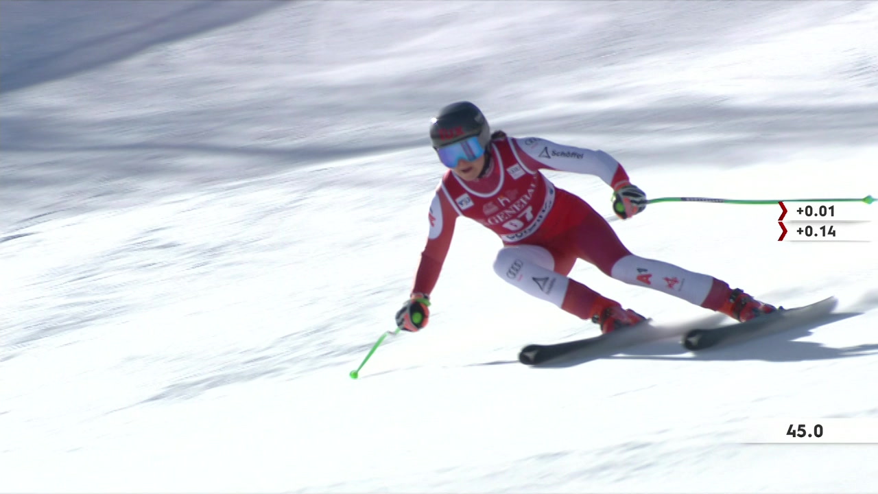 Lena Wechner (AUT) Skiweltcup Abfahrt der Damen Cortina (ab