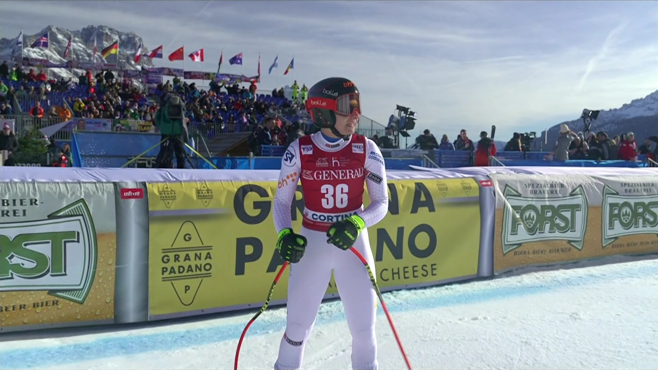 Elvedina Muzaferija (BIH) Skiweltcup Abfahrt der Damen Cortina (ab