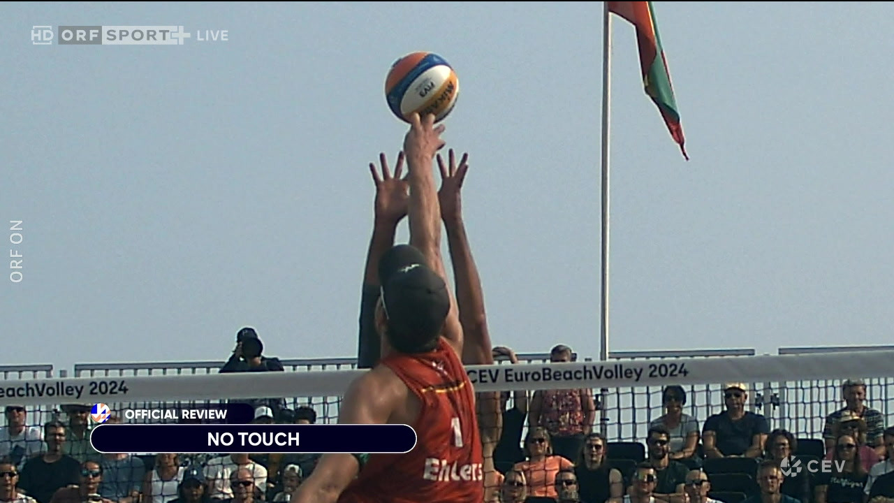 BeachvolleyballEM 2024 Herren SemiFinali aus Den Haag ORF ON